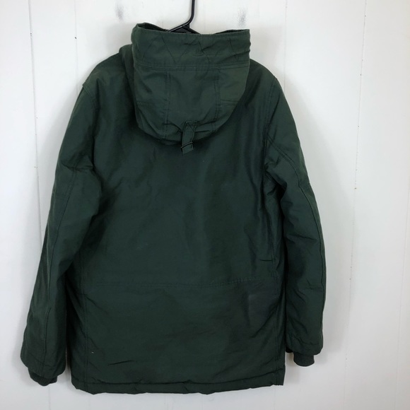 Gap Cold Control Max Modern Green Parka Jacket Sz M - Picture 8 of 13